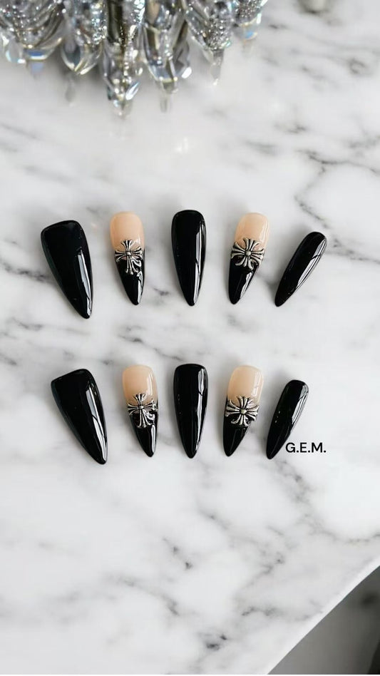 Midnight Cross Stilettos